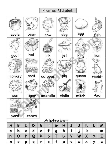 Worksheets Alphabet And Phonics