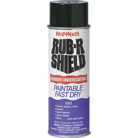 Undercoating is a necessity here. Rub-R Shield Rubber Undercoating | Well Worth Car Care and Detailing Shop Products