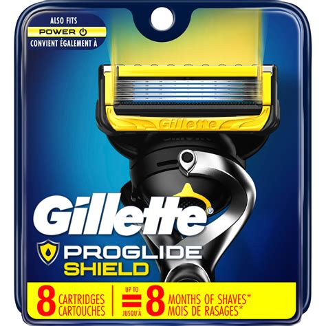 gillette men s fusion5 proglide shield razor blade refills 8 ct razors beauty and health
