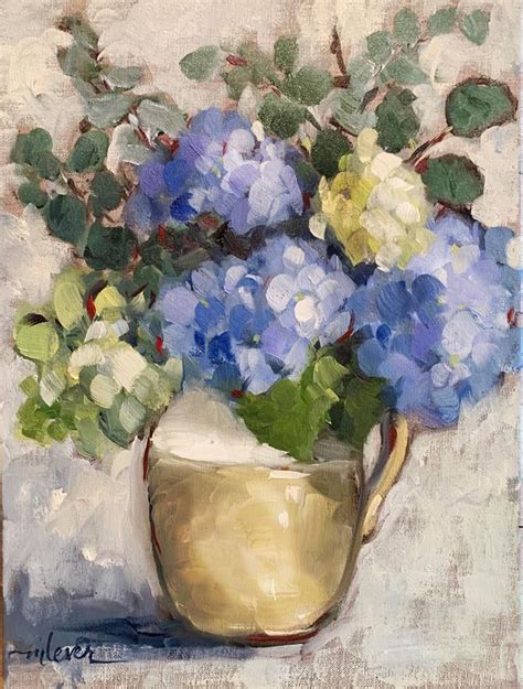 Daily Paintworks Original Fine Art Martha Lever In Floral