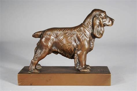 A Pair Of Jennings Brothers Copper Spaniel Bookends