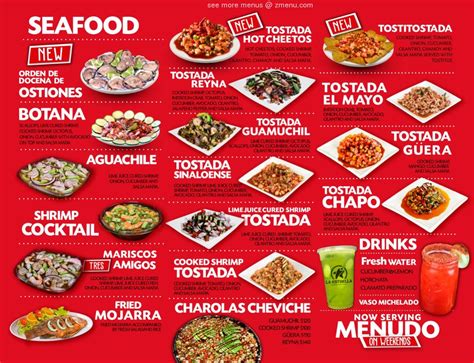 Online Menu Of La Estrella Tacos And Seafood Restaurant Sacramento
