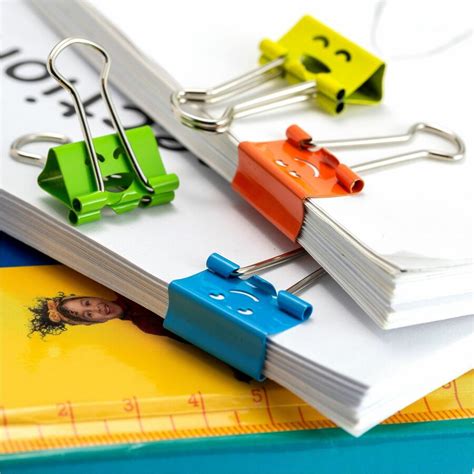 Officemate Smiling Faces Binder Clips Parkers Workplace Solutions