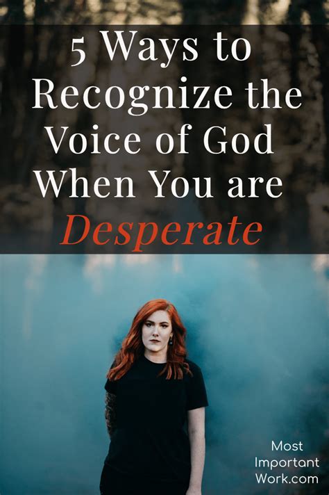 5 Ways To Recognize The Voice Of God When You Are Desperate Hearing