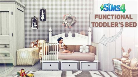 Functional Toddlers Bed 🧸 No Cc Download Link The Sims 4 Youtube