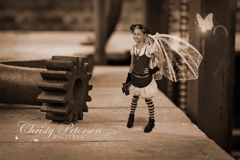 Steampunk Fairy Wings Digital Backgrounds And Overlays Christy Peterson