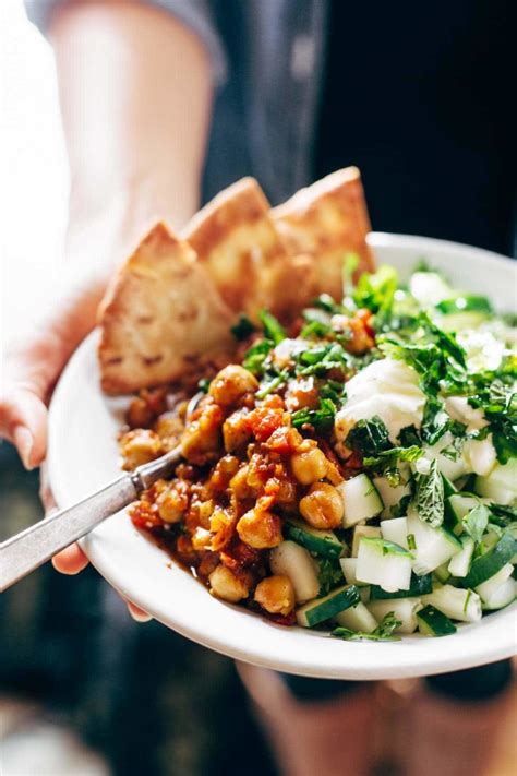 Quick And Easy Spiced Chickpea Bowls Recipe Pinch Of Yum