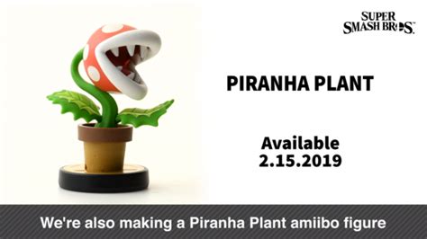 piranha plant pre order fighter announced for smash ultimate