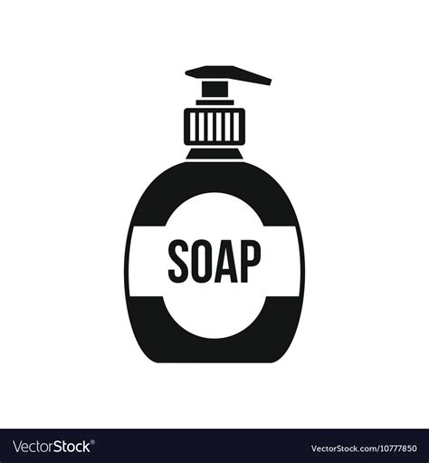 Bottle Liquid Soap Icon Simple Style Royalty Free Vector