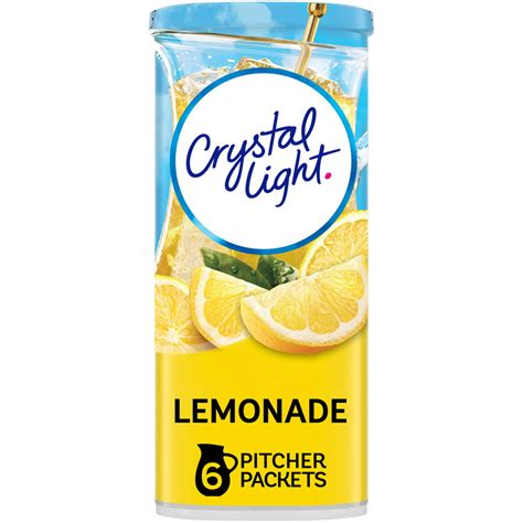 Crystal Light Lemonade Naturally Flavored Powdered Drink Mix 6 Ct