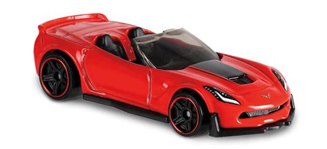 Corvette C7 Z06 Convertable Red Hot Wheels Diecast And Toy Vehicles