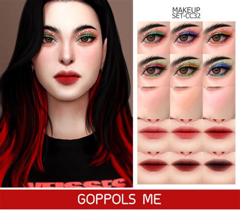Gpme Gold Makeup Set Cc32 At Goppols Me Sims 4 Updates