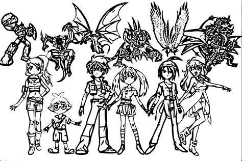 Each Fighter Has Their Own Bakugan Coloring Page Download Print Or