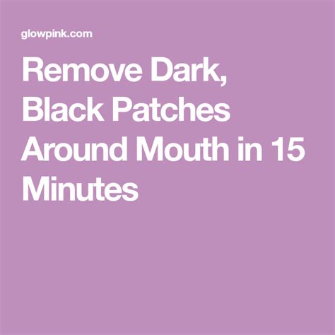 With This Lotion You Can Remove Dark Black Patch Around Mouth In Just