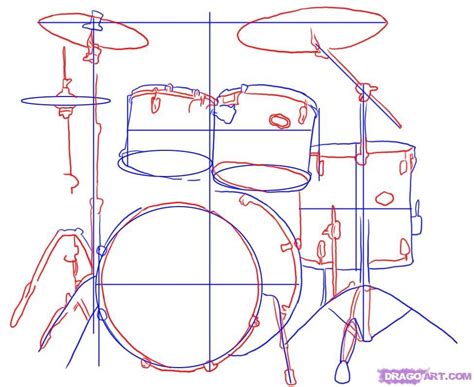 35 Tutorial How To Draw A Easy Drum Set 2021 Easydrum