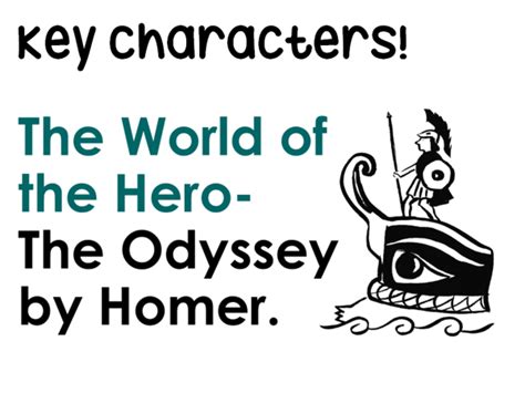 Gcse The Odyssey Characters Images Teaching Resources