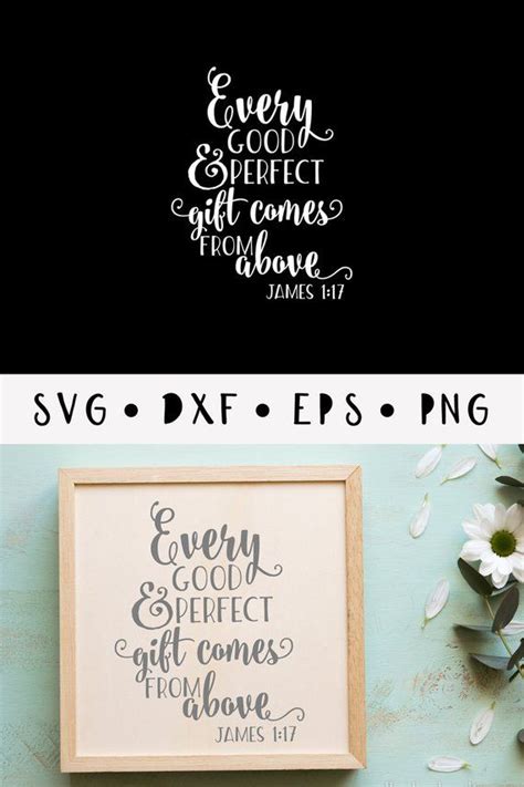 Every Good And Perfect T Comes From Above Svg Baby Quote Bible