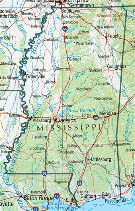 Mississippi Geography And Maps