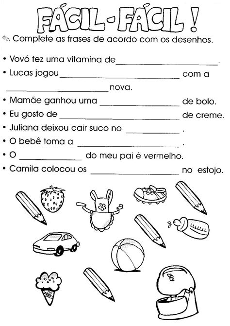 Atividades Para Completar Frases