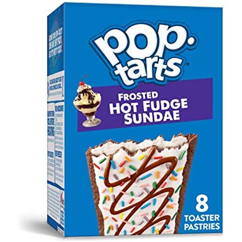 pop tarts breakfast toaster pastries frosted hot fudge sundae proudly baked in the usa value