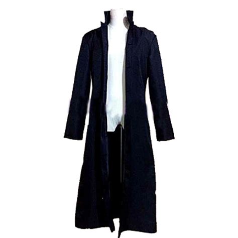 2017 The Matrix Cosplay Customised Black Cosplay Costume Neo Trench