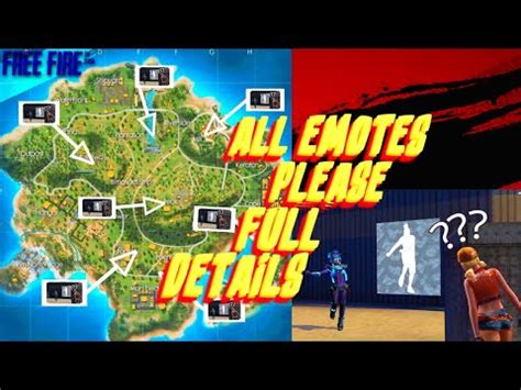 Comment below #pubg #vs #free_fire #allemotes background. Garena free fire🔥| all emotes places full review emote ...