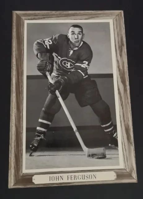 1964 67 Beehive Hockey Photo Group Iii Woodgrain John Ferguson 5
