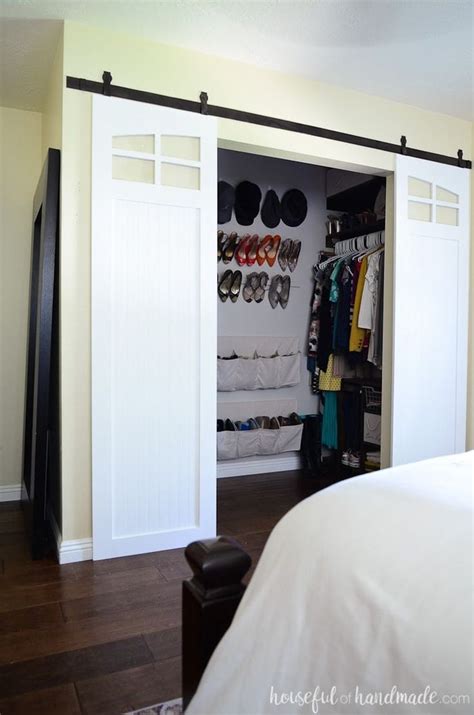 Building a sliding barn door for a closet can look great and be affordable. 12 DIY Barn Doors—From Rustic to Modern | Mirror closet ...