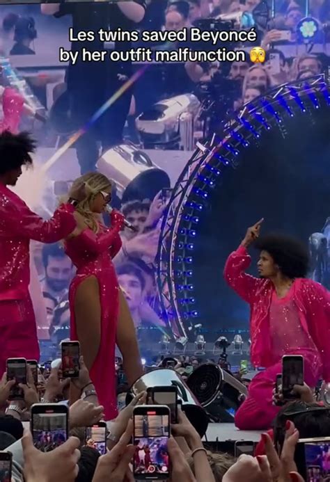 beyoncé s dancer saves her from wardrobe malfunction during renaissance tour