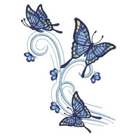 Swirling Butterfly Embroidery Designs Machine Embroidery Designs At