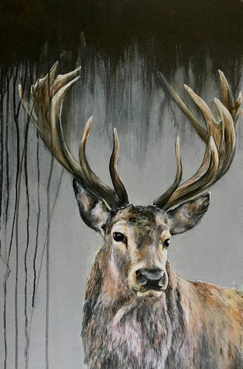 35 Ideas Painting Acrylic Deer For 2019 Deer Painting Buy Art