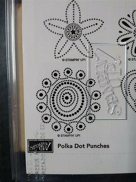 Stampin Up Rubber Stamp Set Polka Dot Punches Count Etsy
