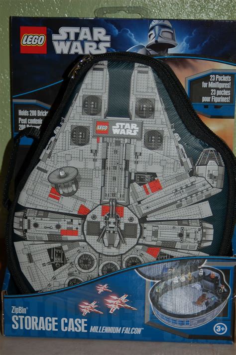 Lego Star Wars Zipbin Millennium Falcon Minifigure Storage Case By Neat Oh