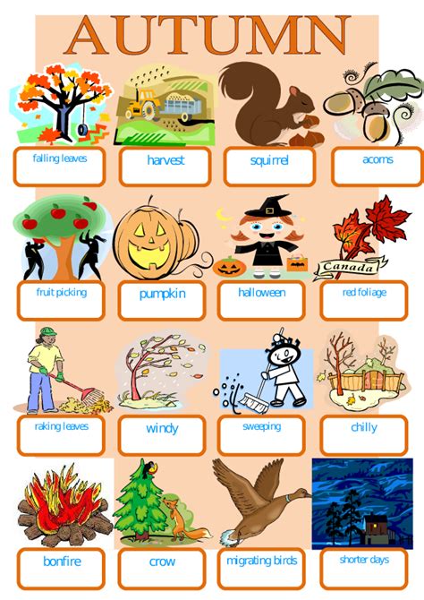 Autumn Pictionary Fall Preschool Activities Fall Preschool Fall Fun