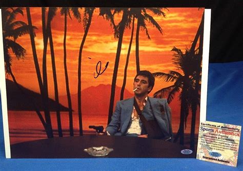 Al Pacino Signed Scarface 11x14 Photo Sa C5197 Movie Photos At