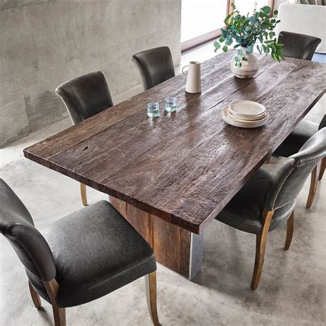 The Keith Dining Table Merges Worlds Old And New This Rustic Modern