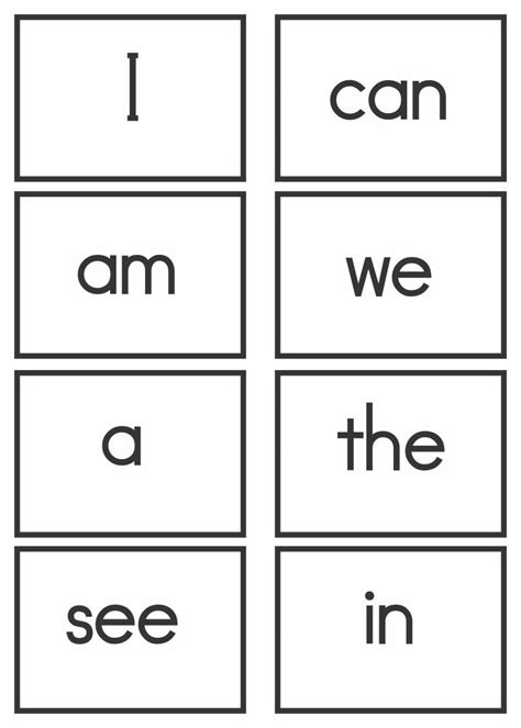 Sight Words Kindergarten Boatjuja