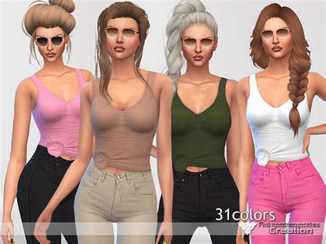 Soft Tank Top By Pinkzombiecupcakes At Tsr Sims 4 Updates