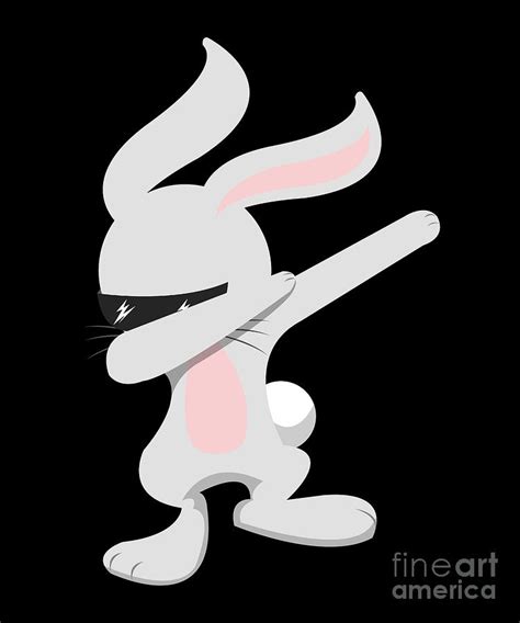 Bunny Dabber Dabbing Hare Rabbit Dab Coney Cony Easter Bunny T