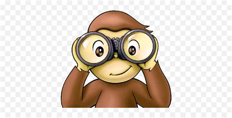 Curious George Binoculars Png Clip Art Library Curious George 2006 Poster Emoji Binocular