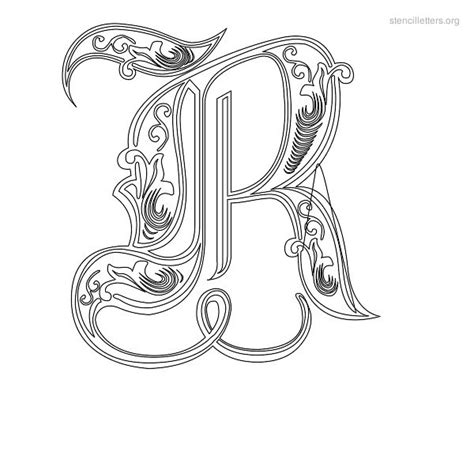 Stencil Letters R Printable Free R Stencils Stencil Letters Org