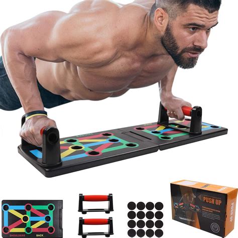 Glkeby 12 In1 Push Up Board Systemfoldable Portable Push Up Rack Board