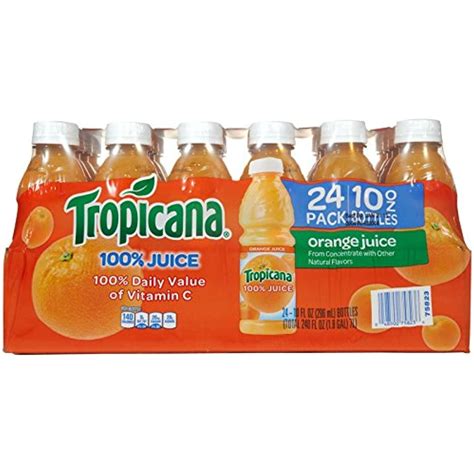 Tropicana 100 Orange Juice 10 Oz 24 Ct
