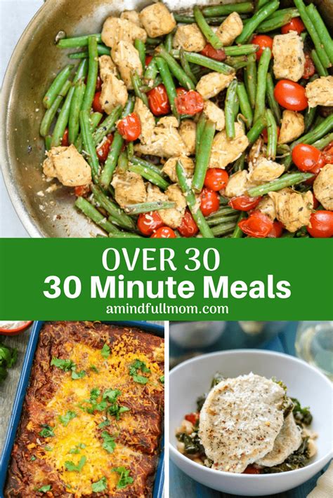 Healthy 30 Minute Meals For Families A Mind Full Mom