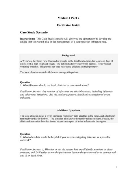 Module 4 Part 2 Case Study Scenario