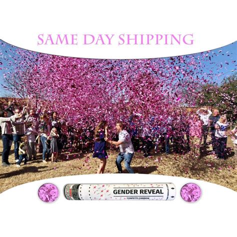 Gender Reveal Confetti Cannon Poppers Vip Sparklers