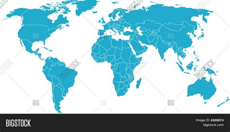 World Map Vector And Photo Free Trial Bigstock