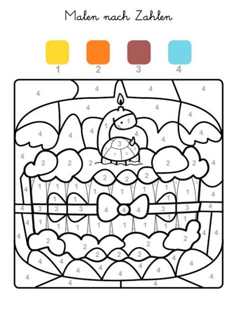 Aufräumen mit putzplan, checklisten und tagesplänen, einfach zum ausdrucken. Kostenlose Malvorlage Malen nach Zahlen: Torte zum 6. Geburtstag ausmalen zum Ausmalen