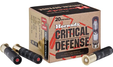Hornady Critical Defense 410 Gauge 2 12 In Shotgun Slugs Ammunition