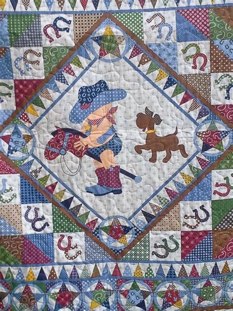 Western Baby Quilts For Boys Giddy Up Its A Western Rodeo Adorable